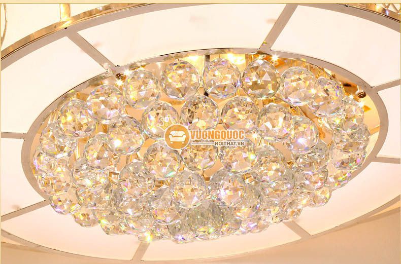 Đèn ốp trần bánh tiêu đẹp cho phòng khách CM260-17